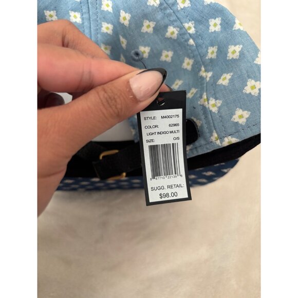 Marc By Marc Jacobs Light Indigo Multi Patterned Cap O/S - Picture 4 of 5